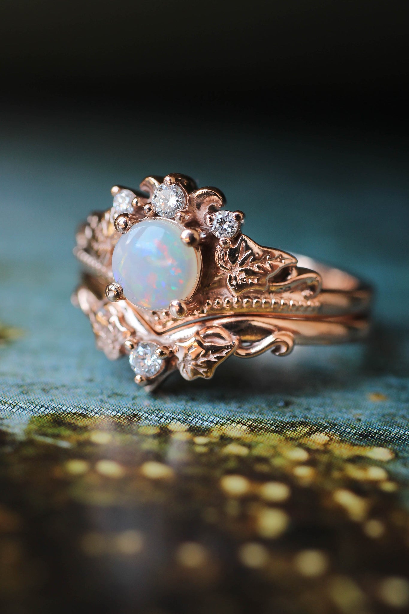 opal engagement ring