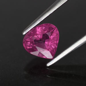 Purple Spinel | natural, pear cut 6.3x6 mm, VS, 1ct - Eden Garden Jewelry™