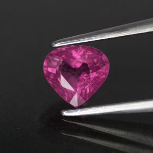 Purple Spinel | natural, pear cut 6.3x6 mm, VS, 1ct - Eden Garden Jewelry™