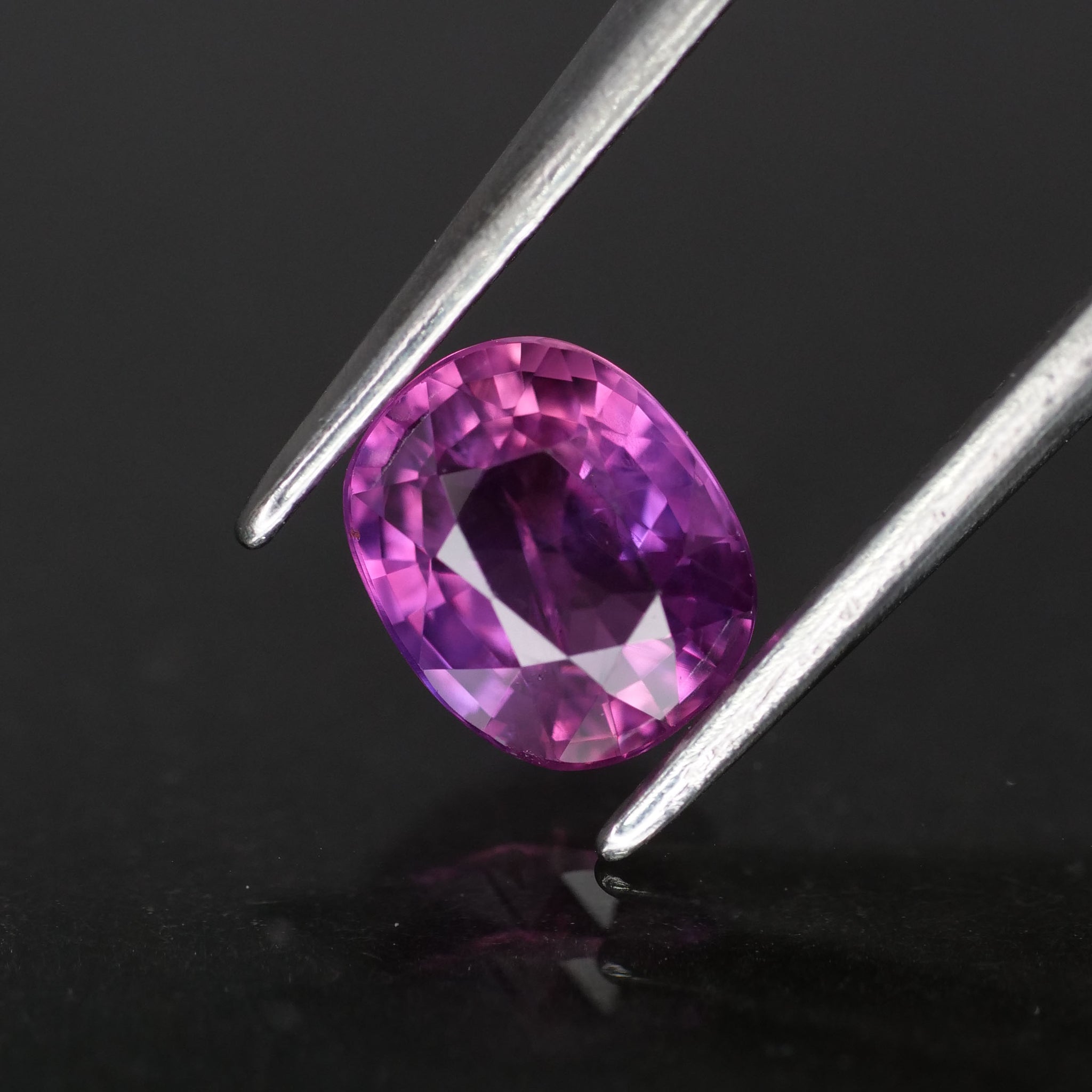 Purple Sapphire | natural, pinkish purple, cushion cut *6x5mm, VS 1.04ct - Eden Garden Jewelry™