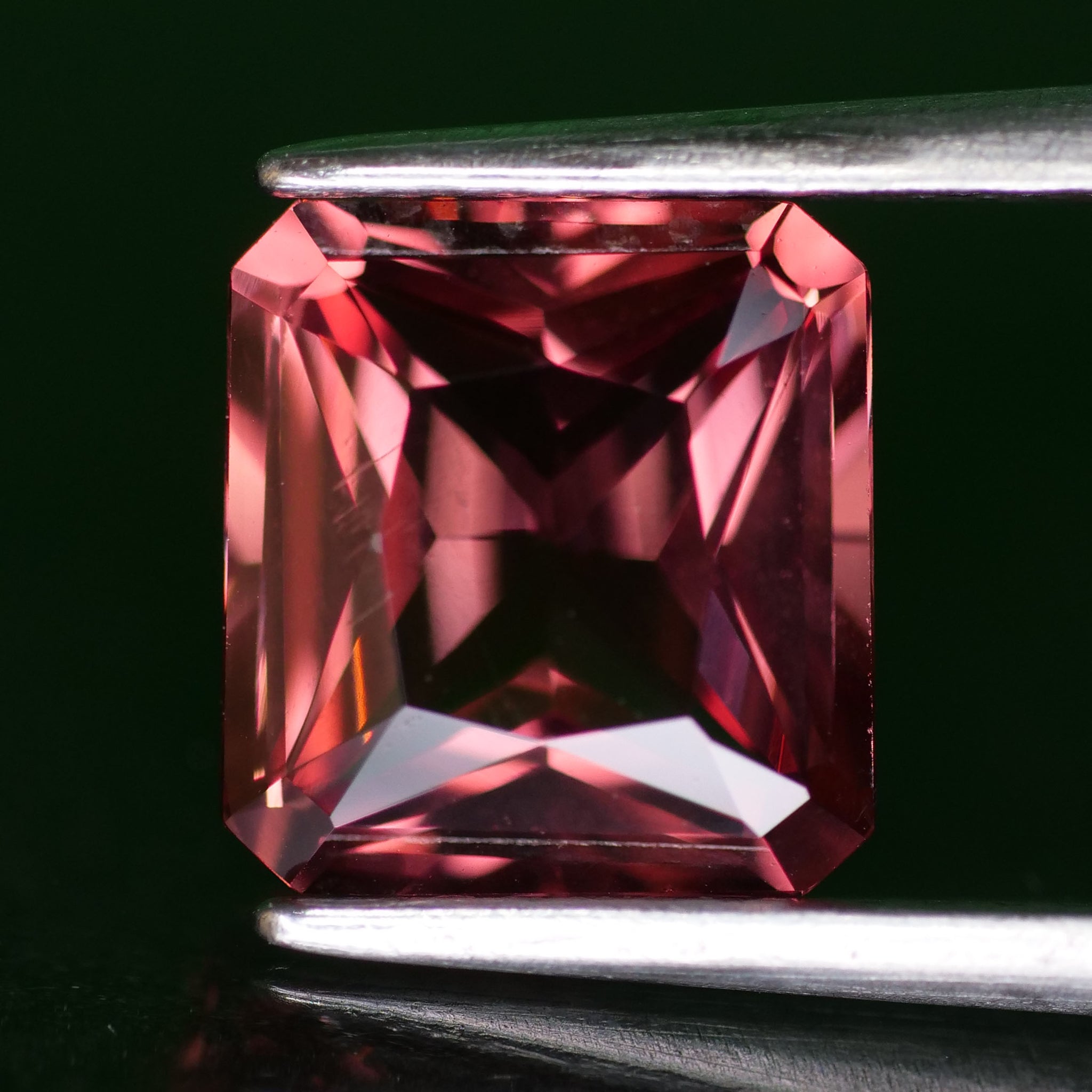 Pink Spinel | natural, rosewood pink color, octagon cut *8x7.5mm, VS, 2.53ct - Eden Garden Jewelry™