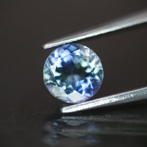 Tanzanite | natural,  bi-colour: greenish lavender, round cut 6mm VS 0.75ct - Eden Garden Jewelry™