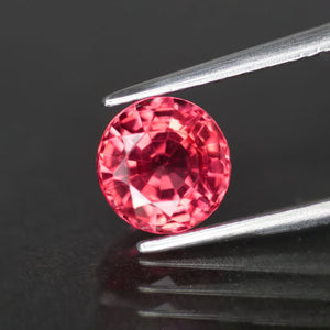 Sapphire | natural, padparadscha color, round cut 6 mm, 1.25ct, VS - Eden Garden Jewelry™