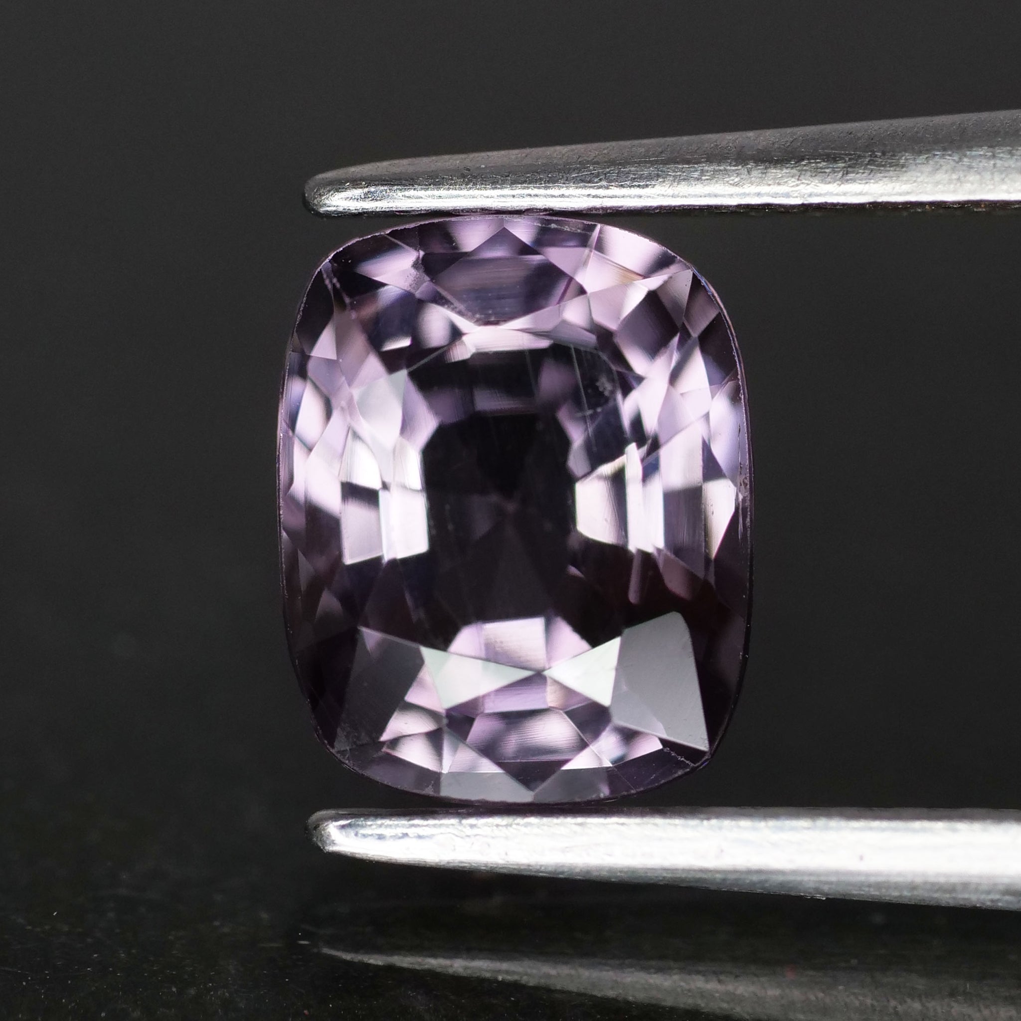 Purple Spinel | natural, cushion cut 7.4x6mm, VVS, 1.56ct - Eden Garden Jewelry™