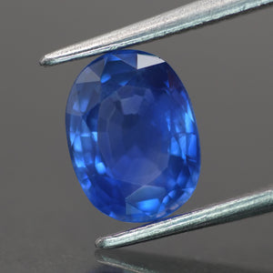 Sapphire | IGI certified | natural, blue color, oval-cut, *8x6mm, 1.6ct