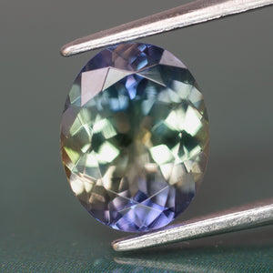 Tanzanite | natural, multi-colour: purple, green, yellow, oval cut 9x7 mm, 2.25 ct - Eden Garden Jewelry™