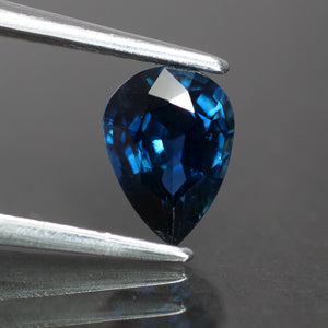 Blue Sapphire | IGI certified | natural, pear cut *7x5 mm, VS, 0.92ct - Eden Garden Jewelry™