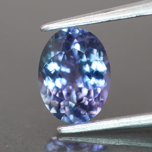 Tanzanite | natural, greenish purple color, oval cut 8x6 mm, 1.5 ct - Eden Garden Jewelry™