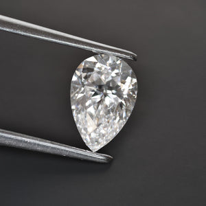 Natural diamond | GIA certified, pear cut 7x4,5 mm, D color, VS, 0.56ct - Eden Garden Jewelry™