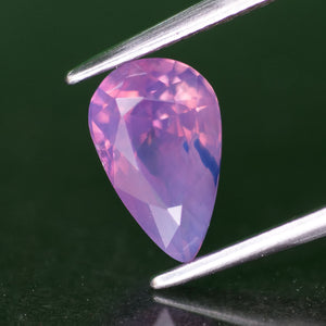 Sapphire opalescent | natural, mermaid purplish pink, pear cut *8x5mm, VS 1.3ct - Eden Garden Jewelry™