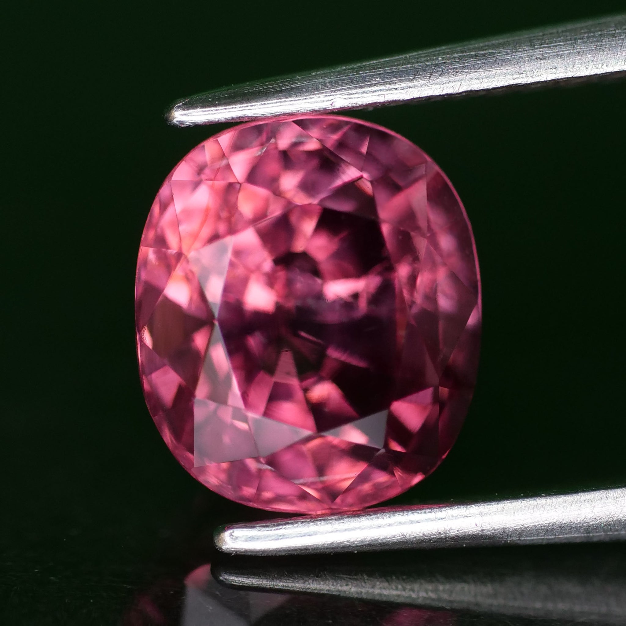 Raspberry Pink Spinel | natural, cushion cut *8x7 mm, *2.2ct - Eden Garden Jewelry™