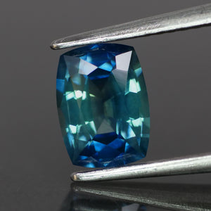 Sapphire | natural, bi-color, modified cushion cut *7.5X5.5 mm, 1.35ct - Eden Garden Jewelry™