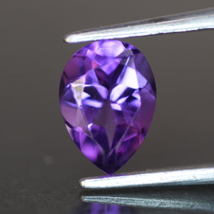 Amethyst |  pear cut 8x6mm, 1ct, VS clarity, Africa - Eden Garden Jewelry™