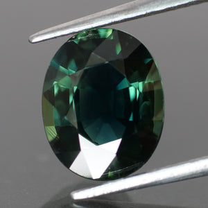 Sapphire | natural, teal color, oval cut *10x8 mm, 3.2ct - Eden Garden Jewelry™