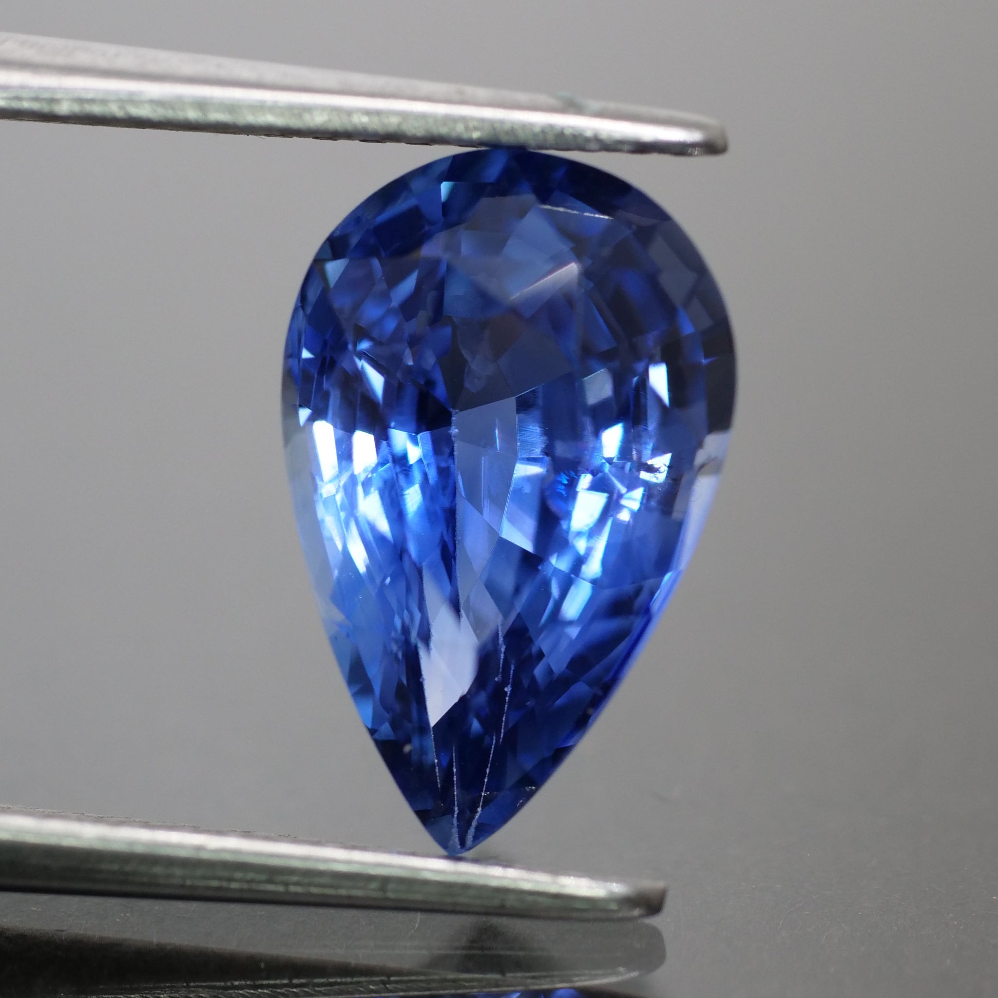 Blue Sapphire | natural, blue, pear cut 12x7.5 mm, SI1, 3.30 ct - Eden Garden Jewelry™