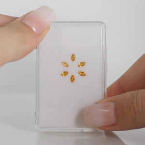 Citrine | marquise cut 4x2mm, orange, accent stones - Eden Garden Jewelry™