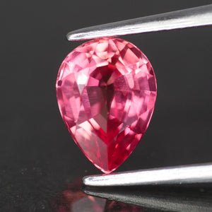 Sapphire | natural, padparadscha color, pear cut 8x6 mm, 1.45ct, VS - Eden Garden Jewelry™