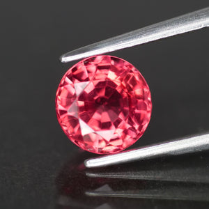 Sapphire | natural, padparadscha color, round cut 6.5 mm, 1.5ct, VS - Eden Garden Jewelry™