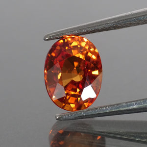 Sapphire | natural, orange, oval cut 8x6 mm, *1.9ct - Eden Garden Jewelry™