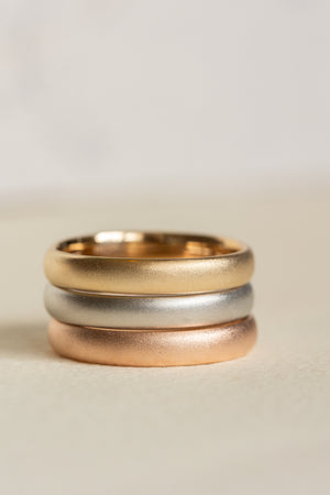 READY TO SHIP: Classic satin wedding band in 14K yellow gold, AVAILABLE RING SIZES - 11US - Eden Garden Jewelry™