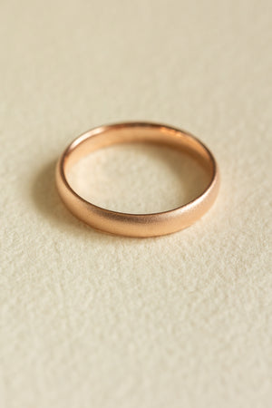 READY TO SHIP: Classic satin wedding band in 14K rose gold, AVAILABLE RING SIZES - 11US - Eden Garden Jewelry™