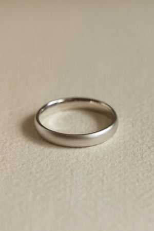 READY TO SHIP: Classic satin wedding band in 14K white gold, AVAILABLE RING SIZES - 11US - Eden Garden Jewelry™