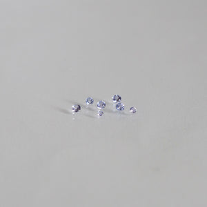 Tanzanite | round cut, lavender colour, accent stones - Eden Garden Jewelry™