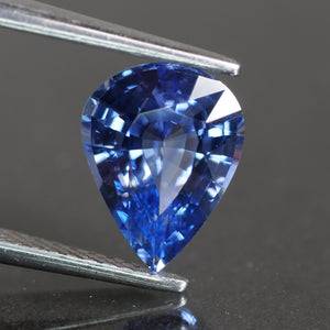 Blue Sapphire | natural, vivid blue, pear cut 9x7 mm, VS, 1.75 ct - Eden Garden Jewelry™