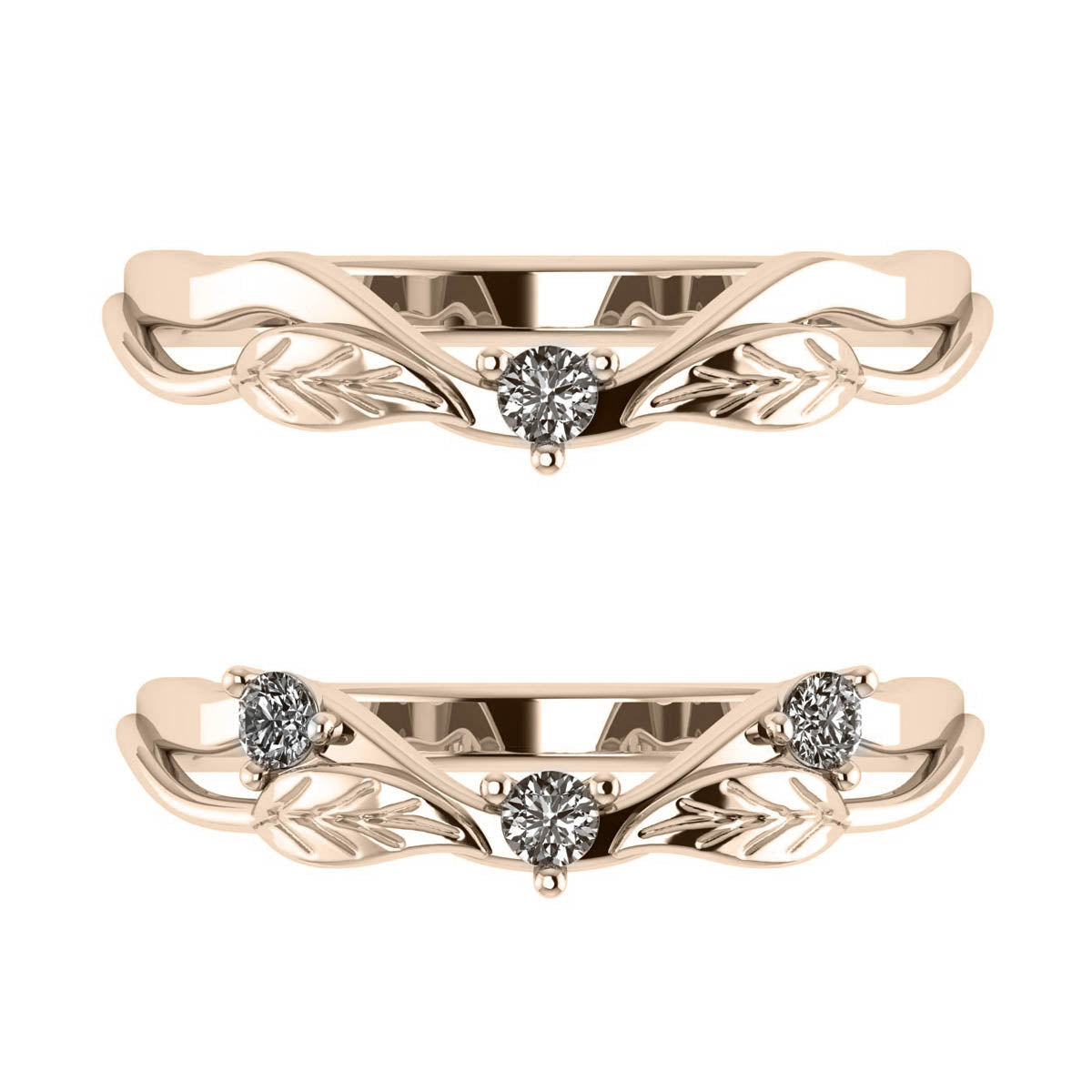 Matching wedding band for Clematis: choose yours - Eden Garden Jewelry™