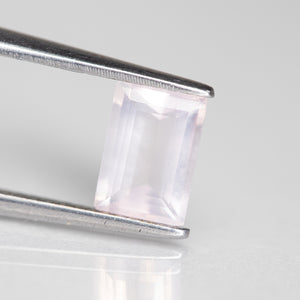 Quartz rose | natural, octagon cut 8 x 6 mm VS 1 ct - Eden Garden Jewelry™