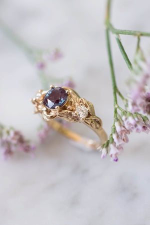 Azalea | custom ring setting, three gemstones ring - Eden Garden Jewelry™