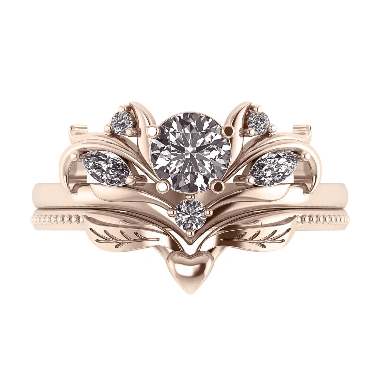 Matching wedding band for Swanlake: choose yours - Eden Garden Jewelry™