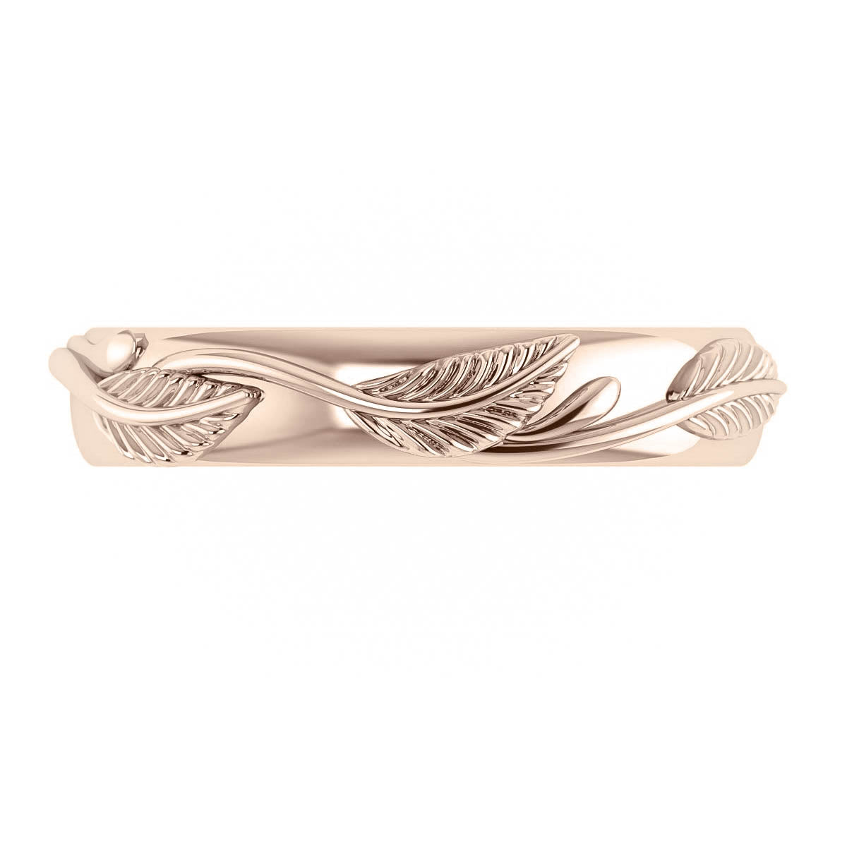 Man wedding band, matching leaf ring / Azalea - Eden Garden Jewelry™