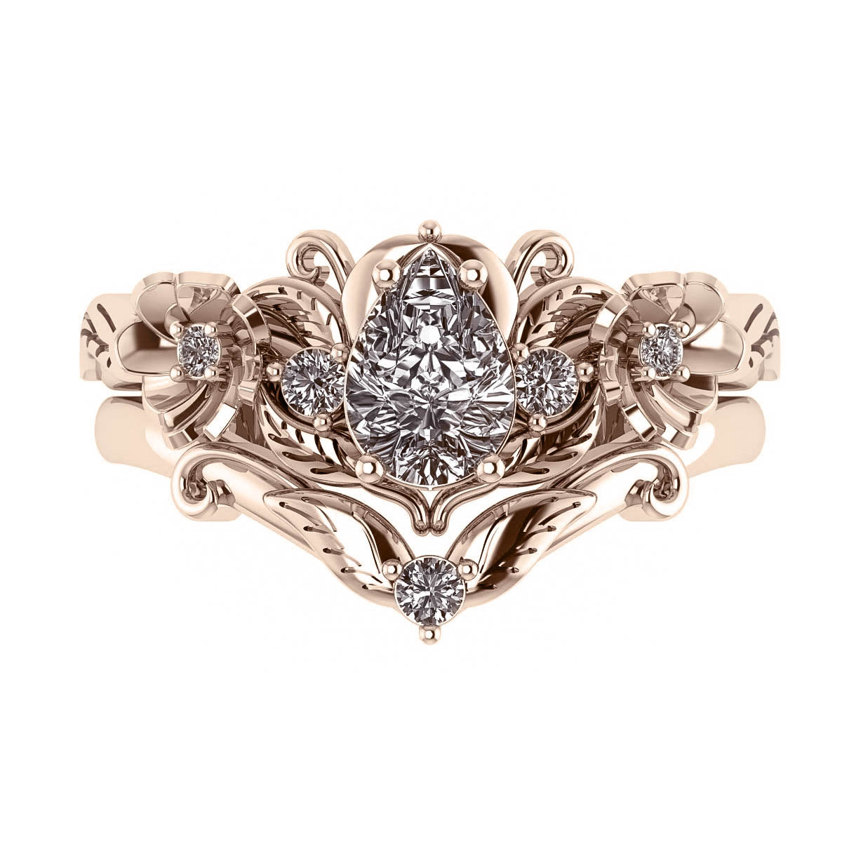 Matching wedding band for Adelina: choose yours - Eden Garden Jewelry™