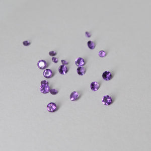 Amethyst | round cut, lavender, purple, accent stones, VS clarity, Brasil - Eden Garden Jewelry™