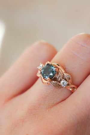 Azalea | custom ring setting, three gemstones ring - Eden Garden Jewelry™