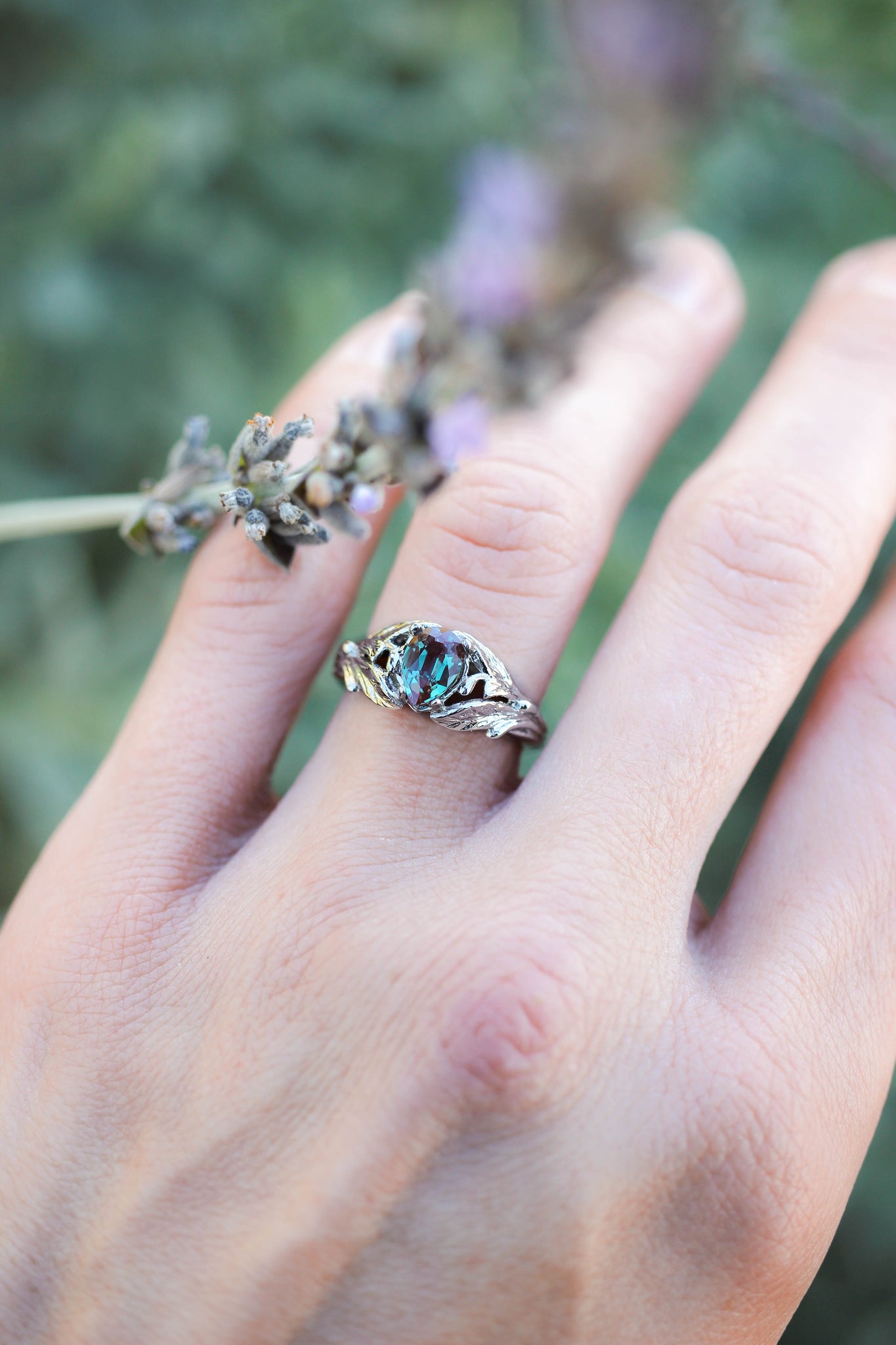 Wisteria | pear cut gemstone setting for custom ring - Eden Garden Jewelry™