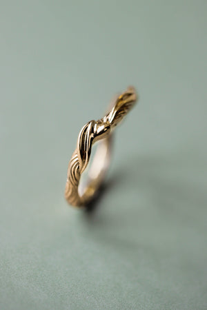 Twisted branch wedding ring, matching band for Olivia - Eden Garden Jewelry™