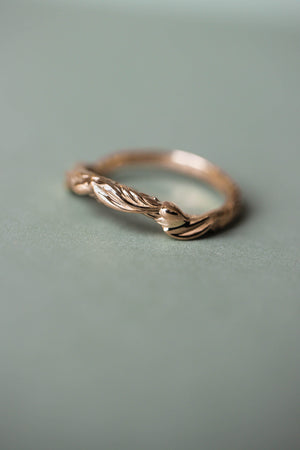 Twisted branch wedding ring, matching band for Olivia - Eden Garden Jewelry™