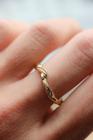 Twisted branch wedding ring, matching band for Olivia - Eden Garden Jewelry™