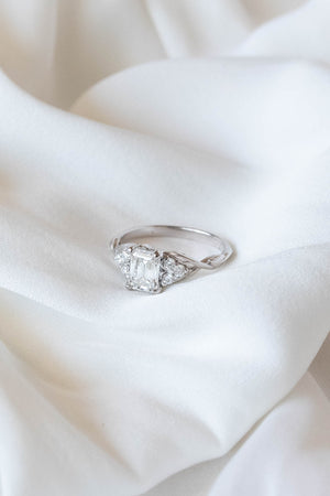 Gloria | emerald cut engagement ring setting - Eden Garden Jewelry™