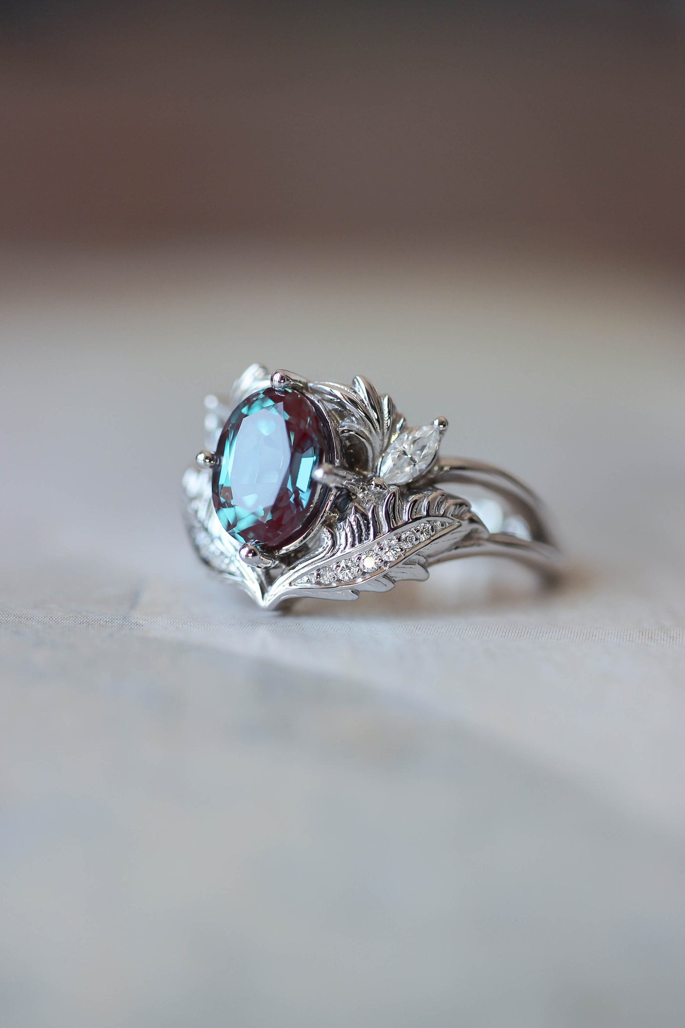 alexandrite engagement ring