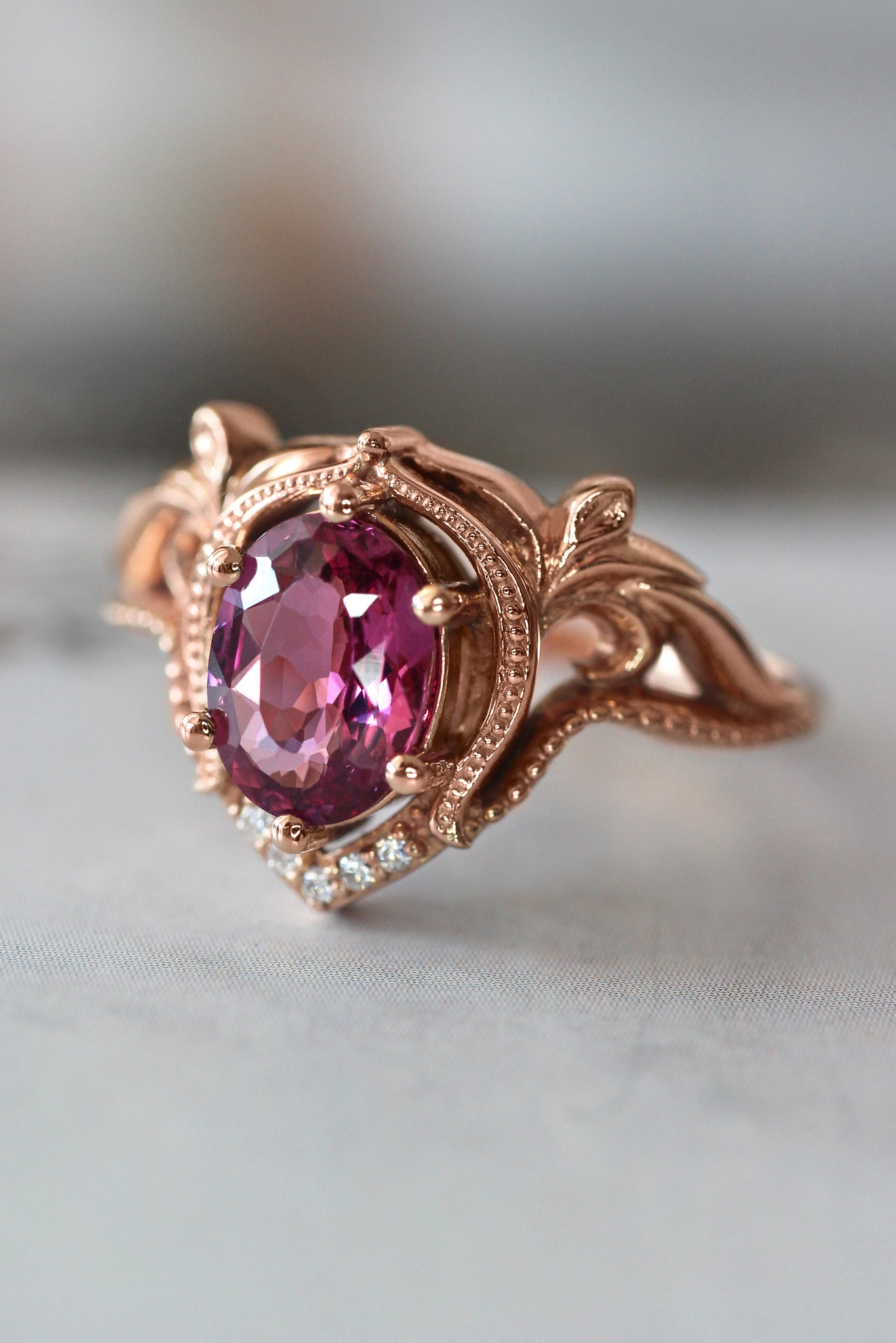 Lida | oval cut gemstone setting - Eden Garden Jewelry™