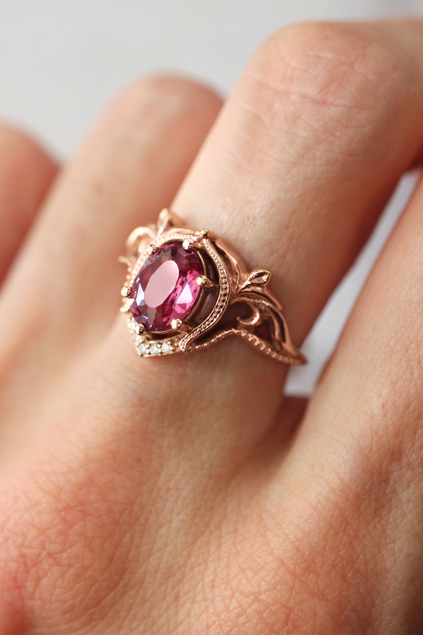 Lida | oval cut gemstone setting - Eden Garden Jewelry™