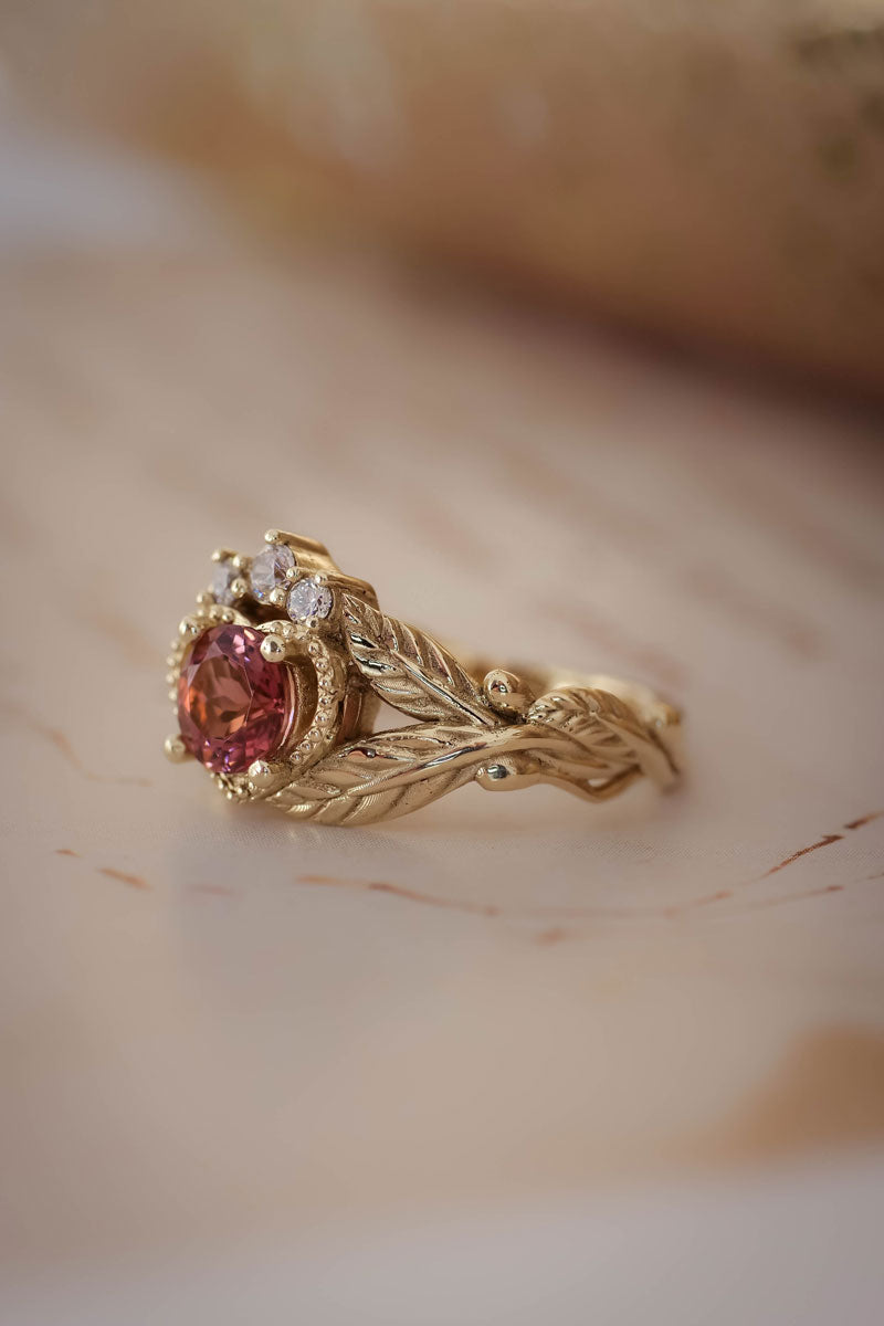 tourmaline ring pink