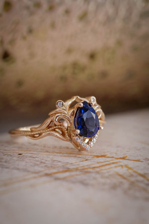 nature inspired engagement ring