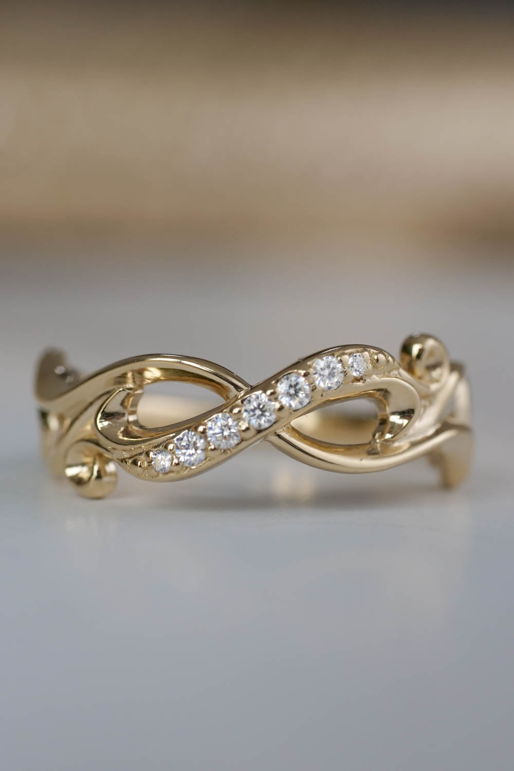 Moissanite wedding bands for women