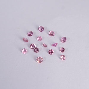 Tourmaline | pink, round cut 3mm, accent stone - Eden Garden Jewelry™