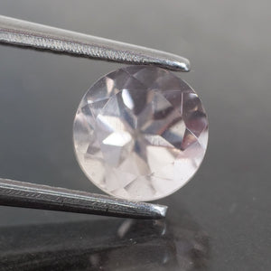 Quartz rose | natural, round cut 6 mm VS 0.8ct - Eden Garden Jewelry™