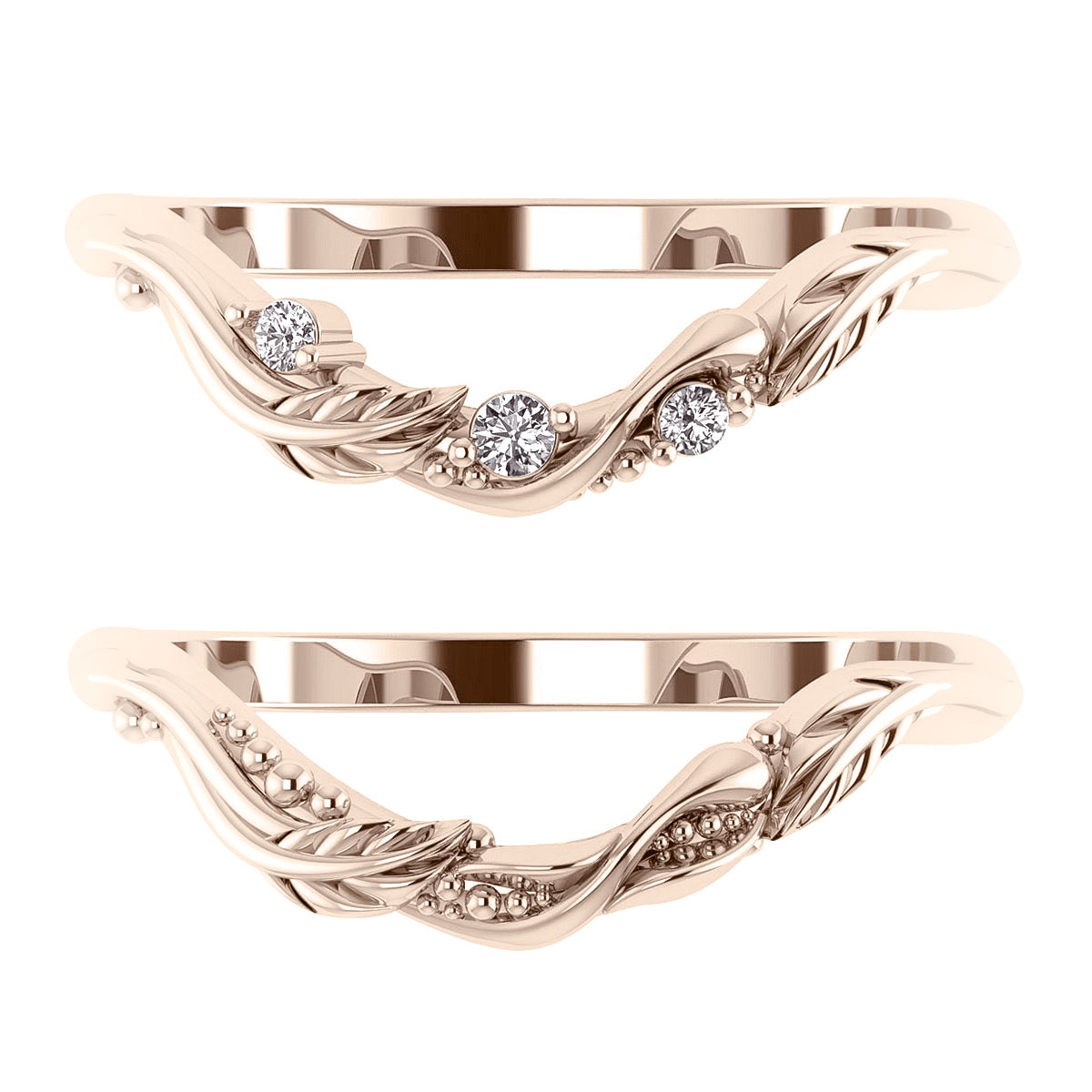 Matching wedding band for Undina: choose yours - Eden Garden Jewelry™